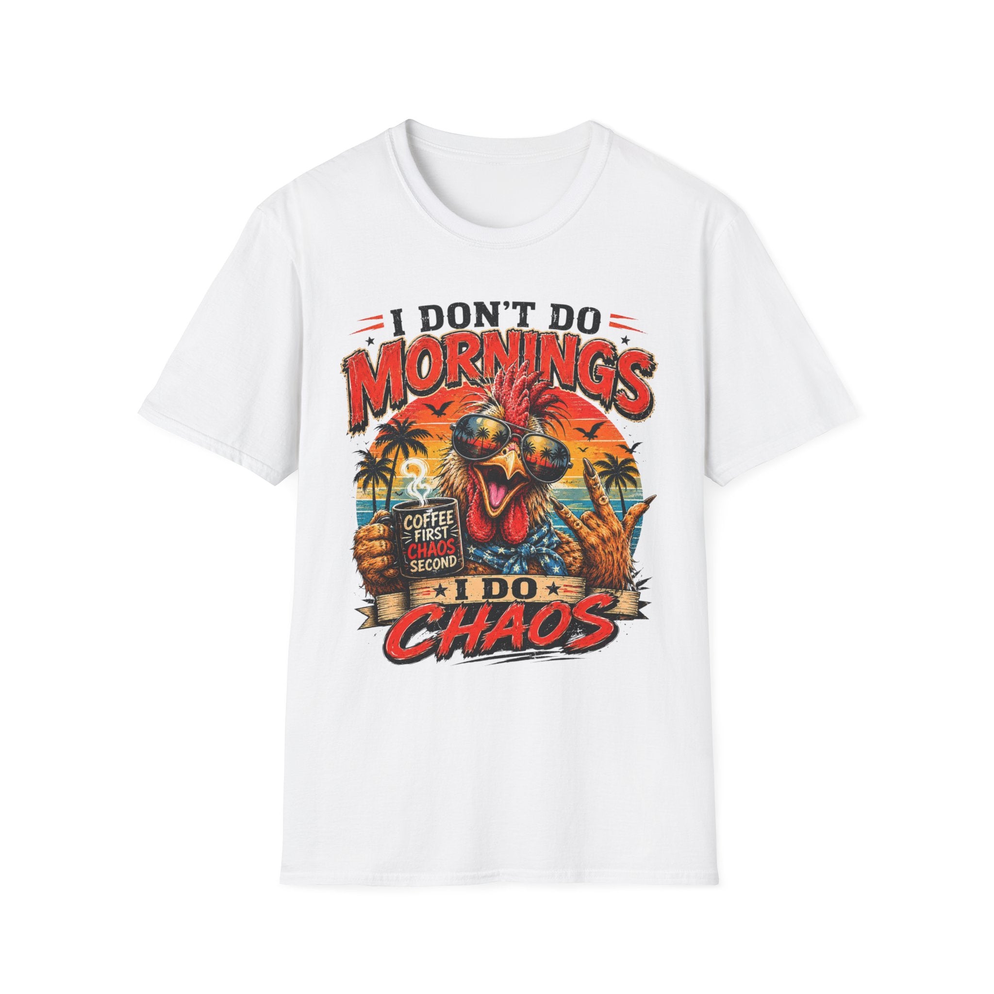 Morning Chaos Rooster Tee