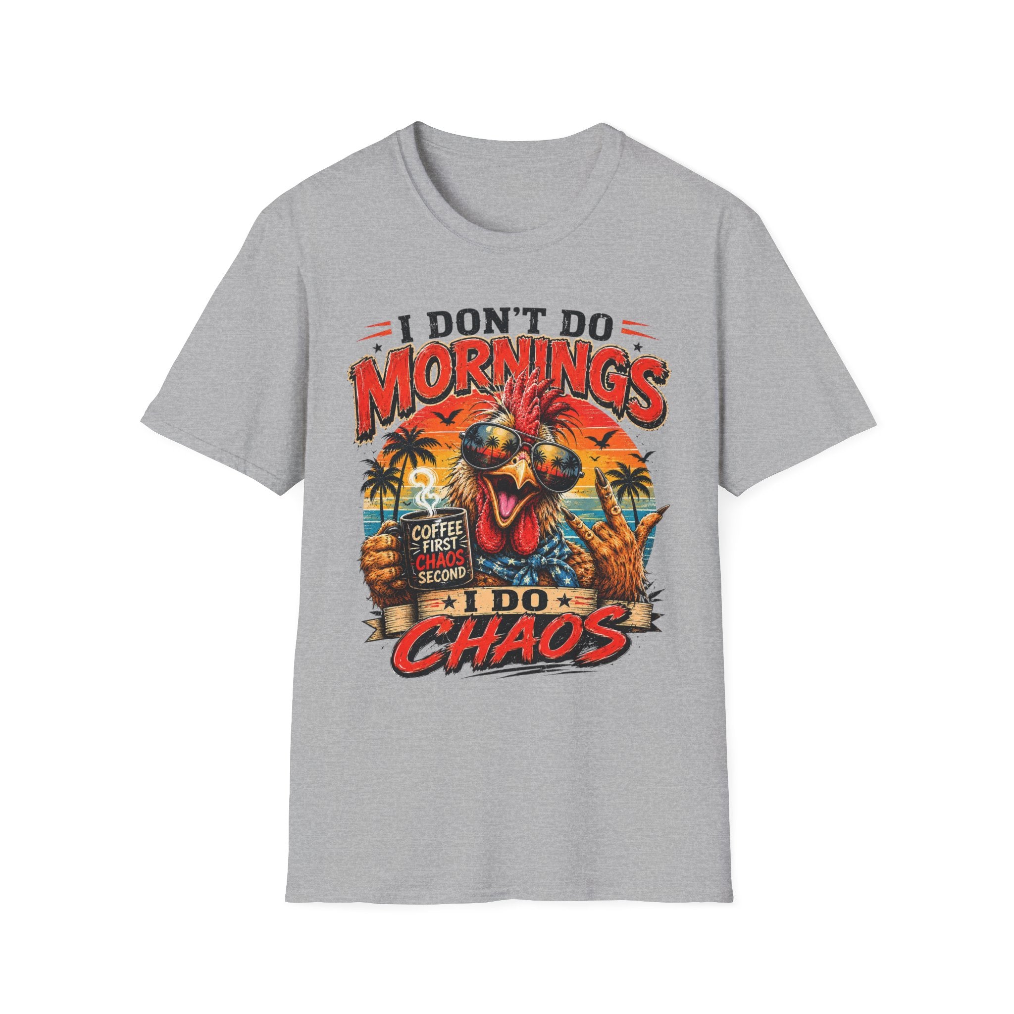 Morning Chaos Rooster Tee
