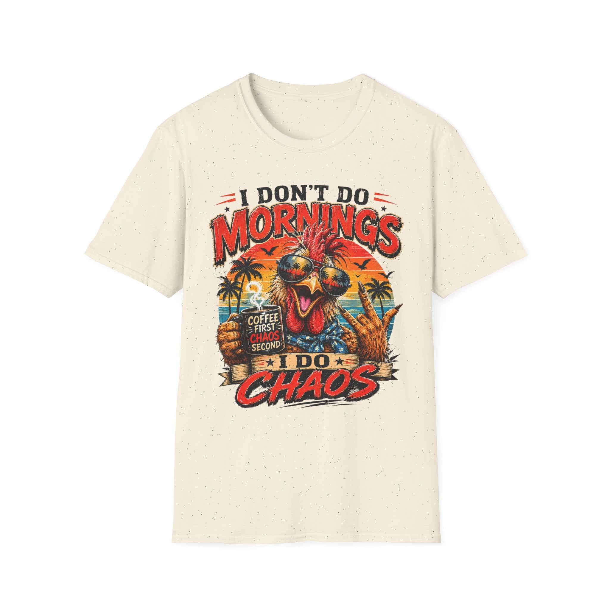 Morning Chaos Rooster Tee