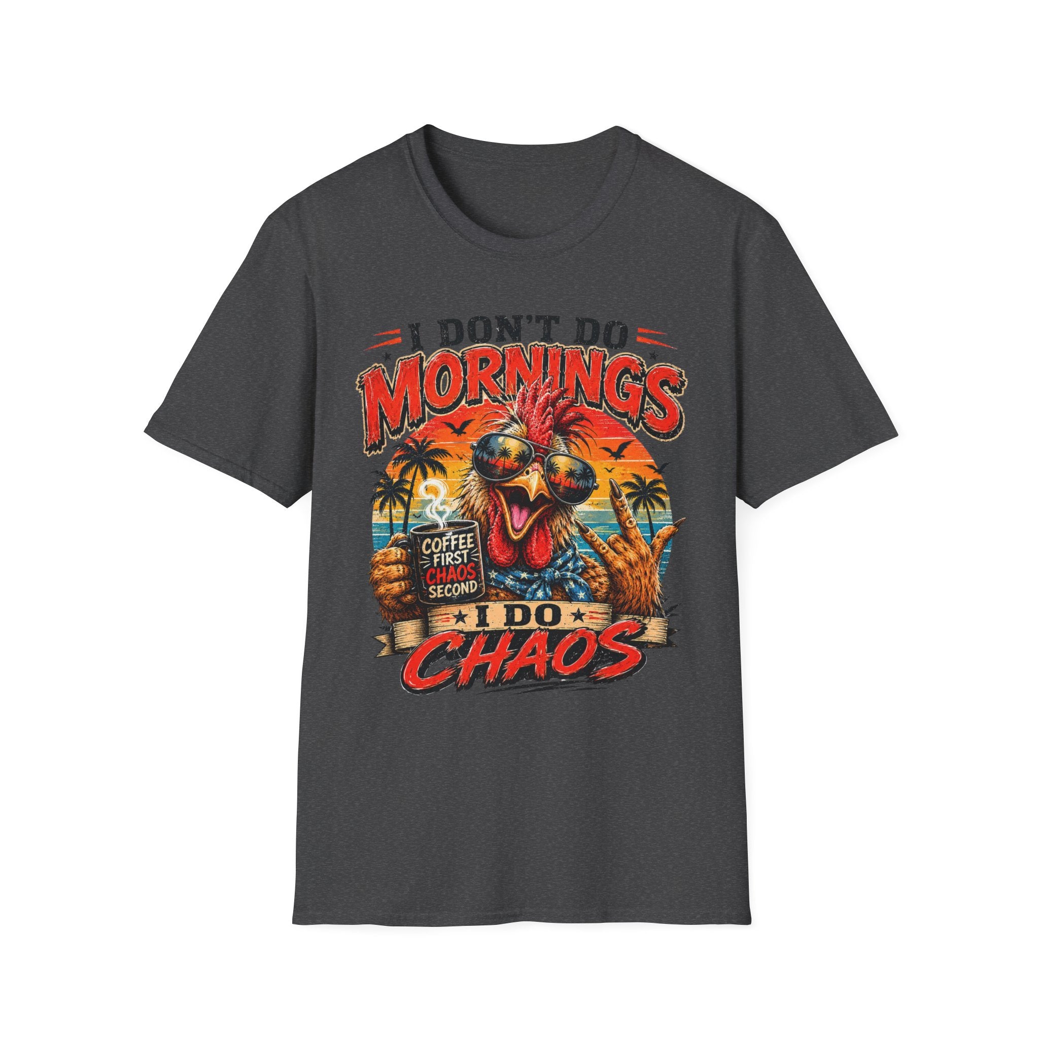 Morning Chaos Rooster Tee