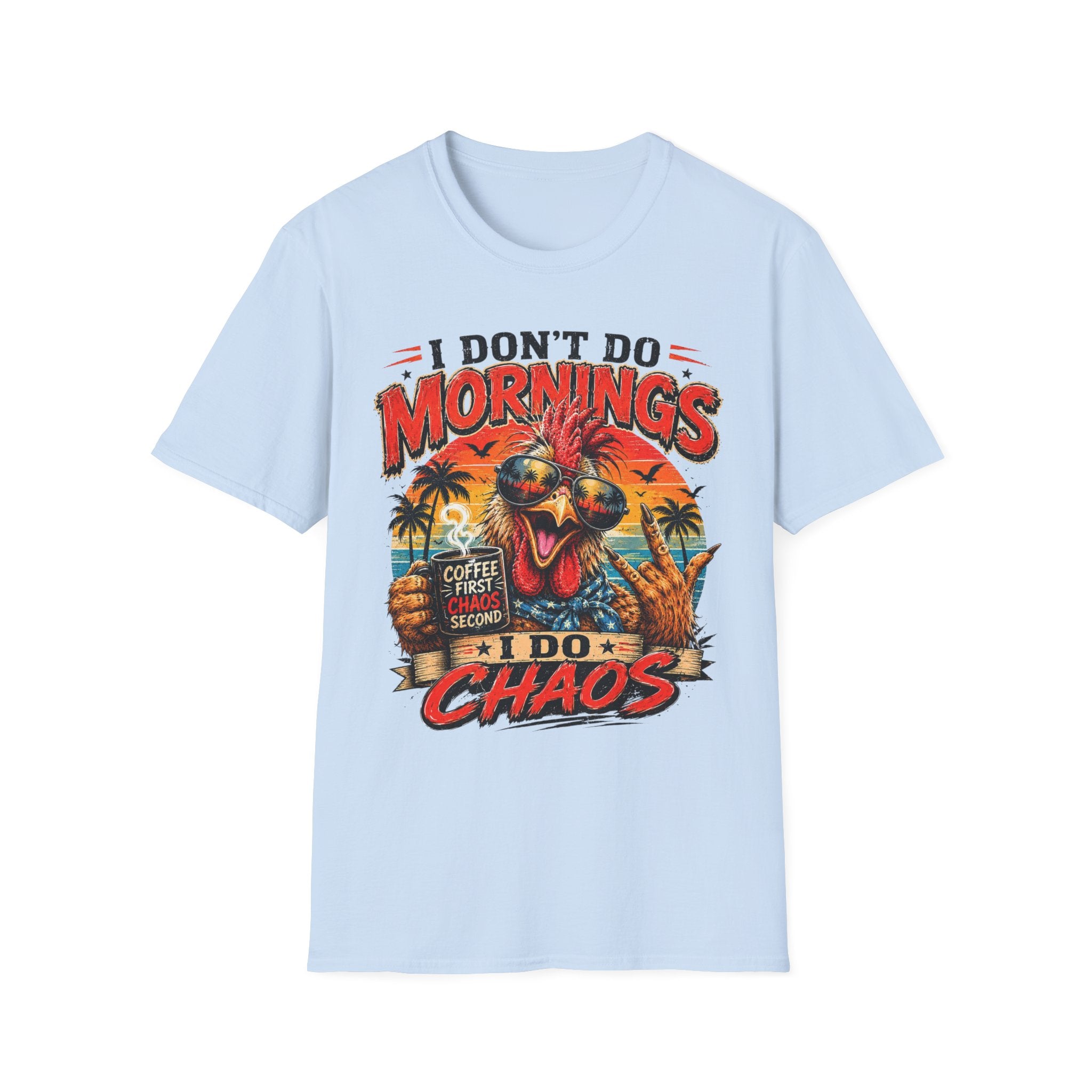 Morning Chaos Rooster Tee