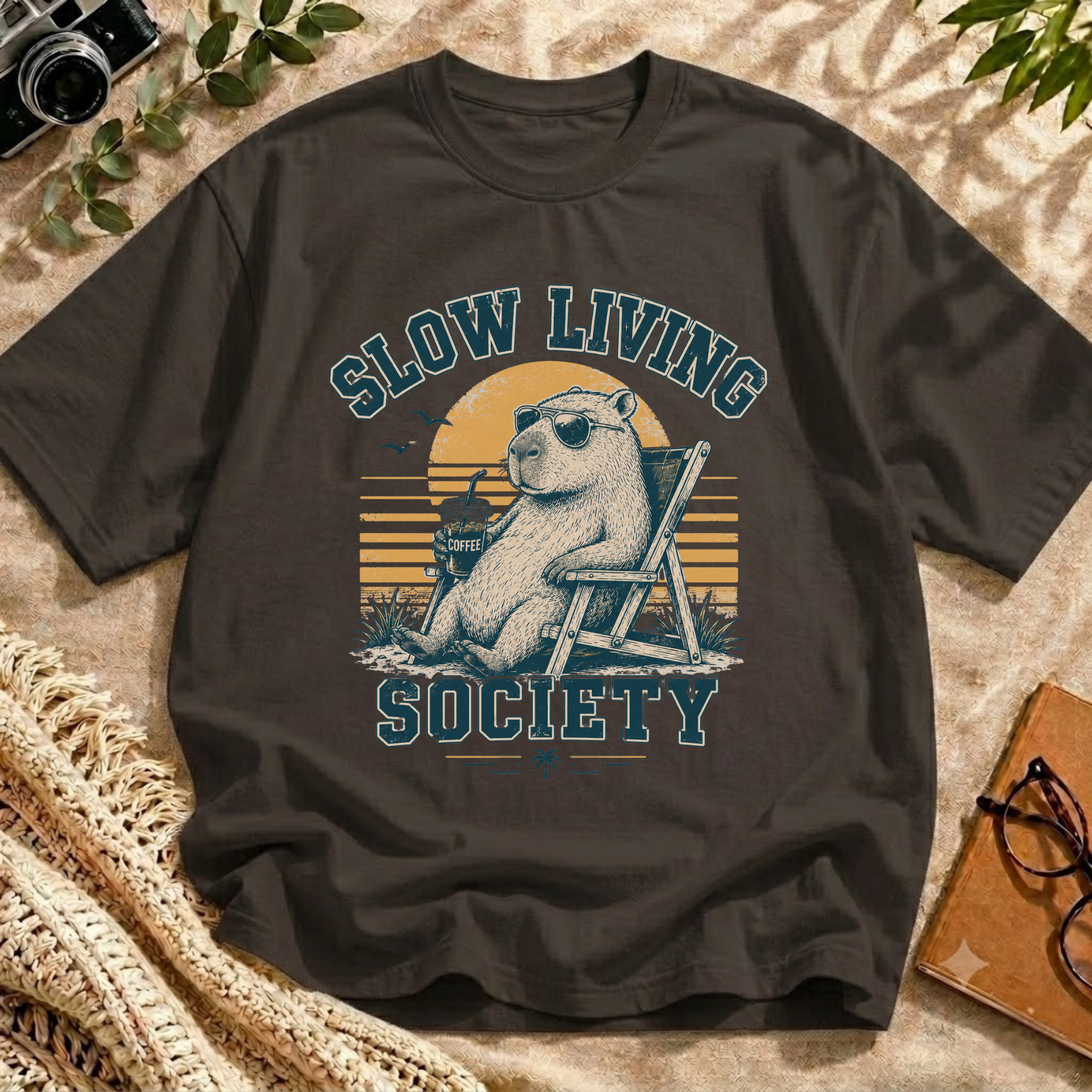 Chill Capybara Bear Tee