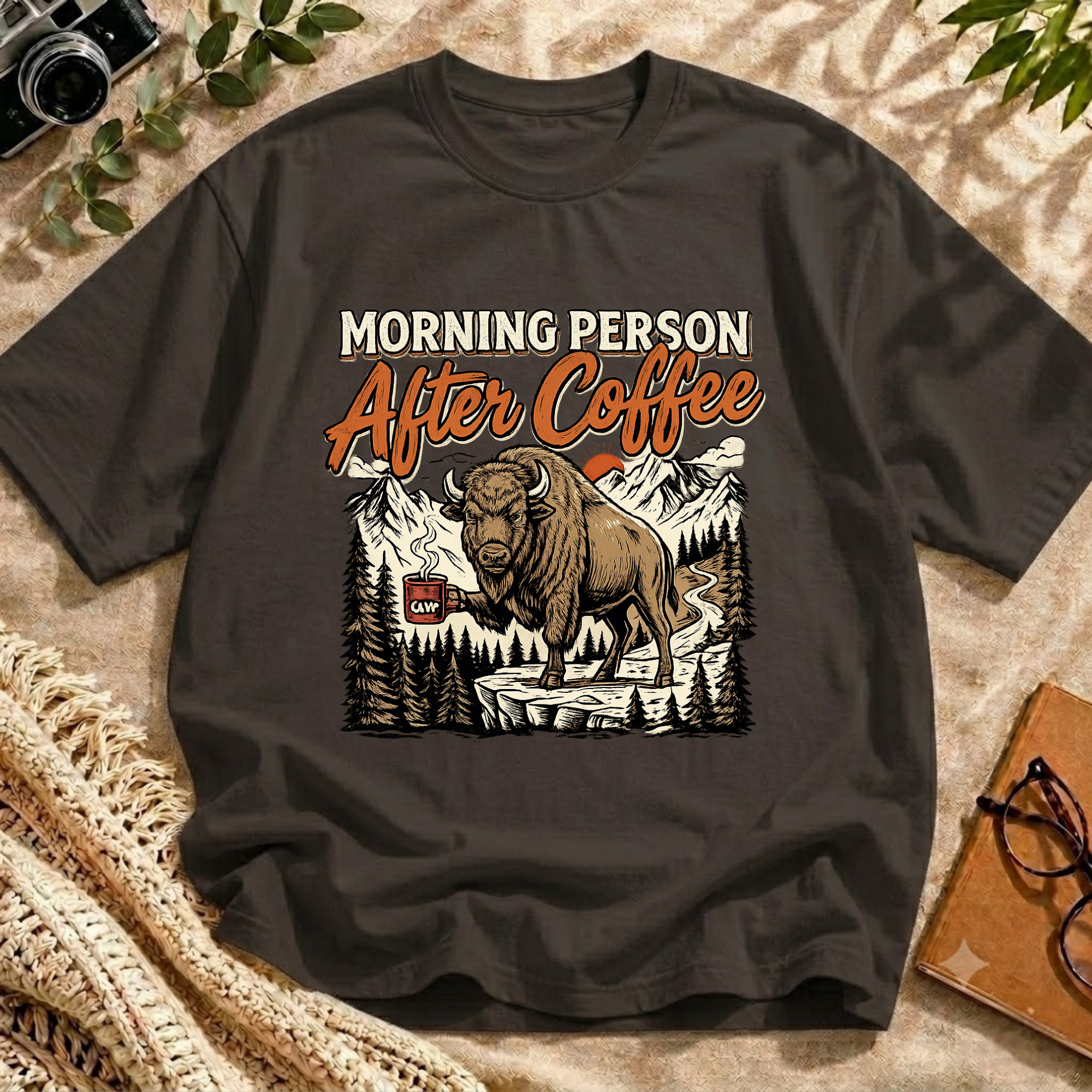 Bison Morning Coffee Tee