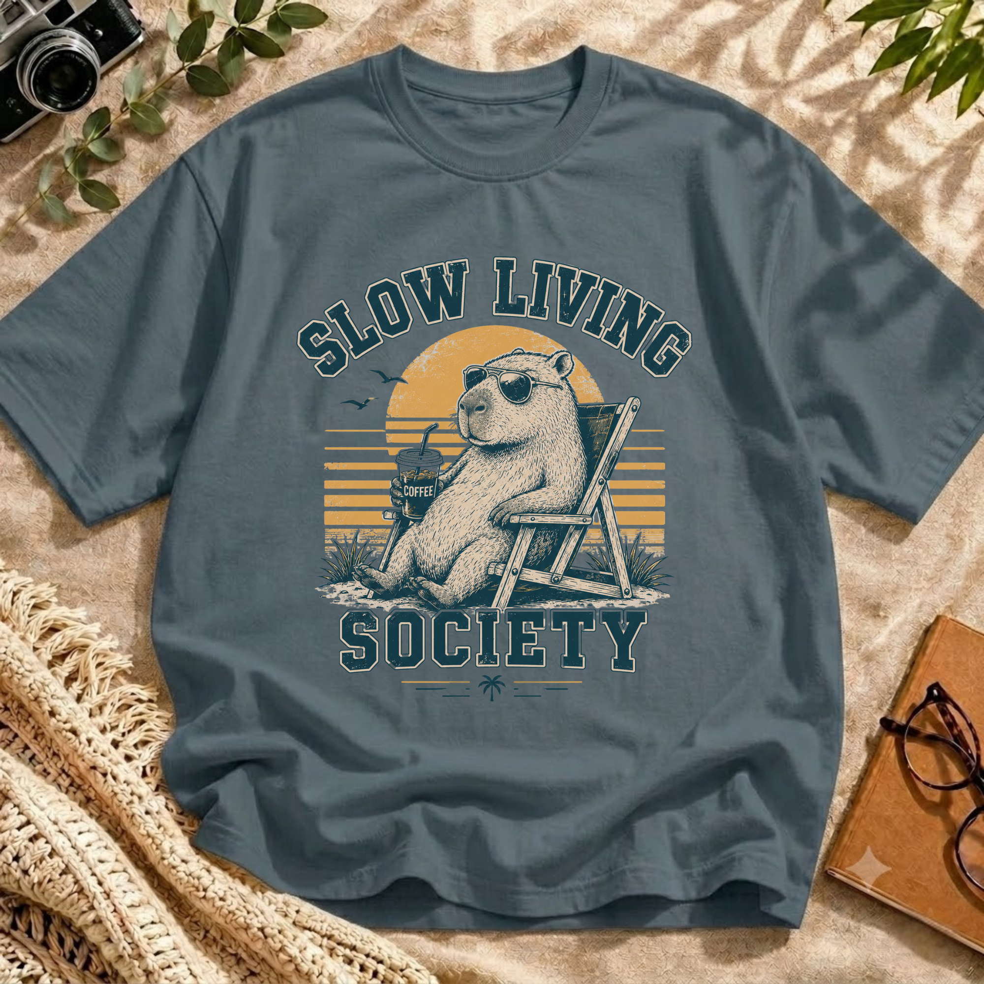 Chill Capybara Bear Tee