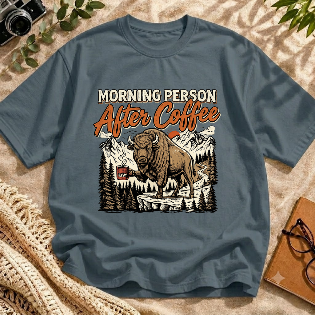 Bison Morning Coffee Tee