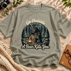 Funny Camping Bear Tee