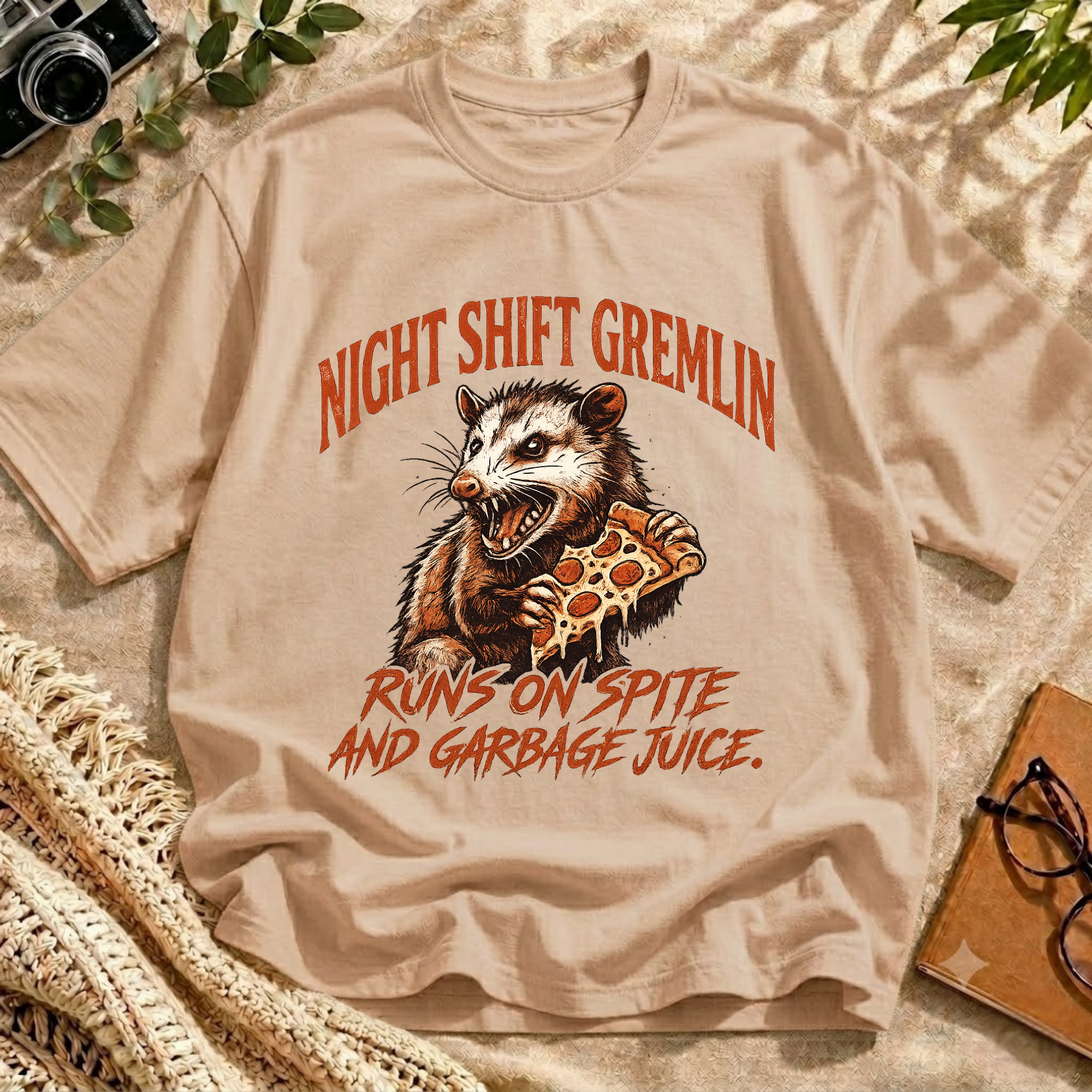 Trash Possum Pizza Tee