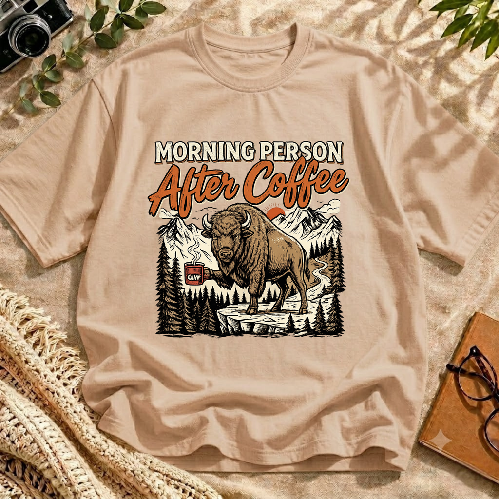 Bison Morning Coffee Tee