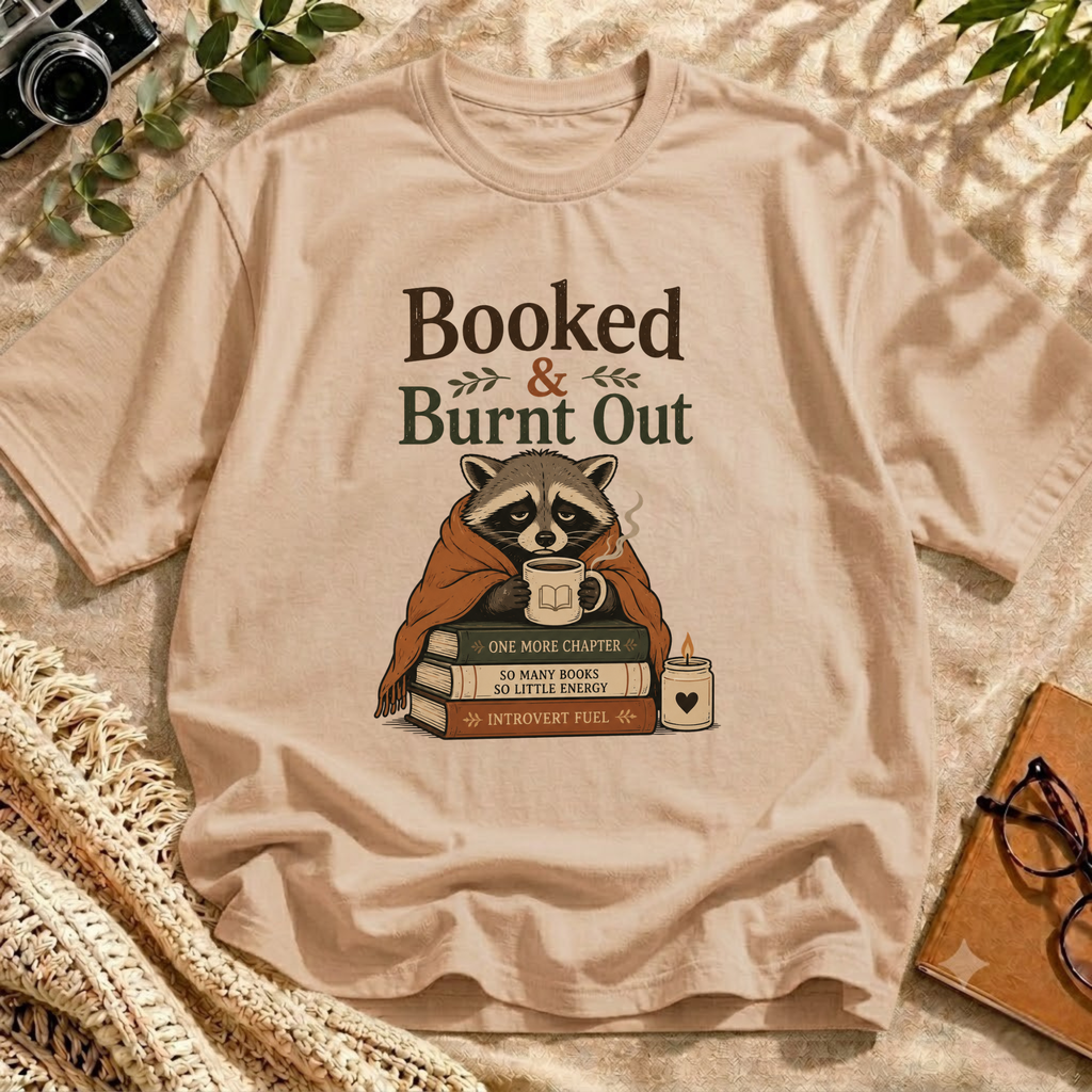 Bookworm Raccoon Tee