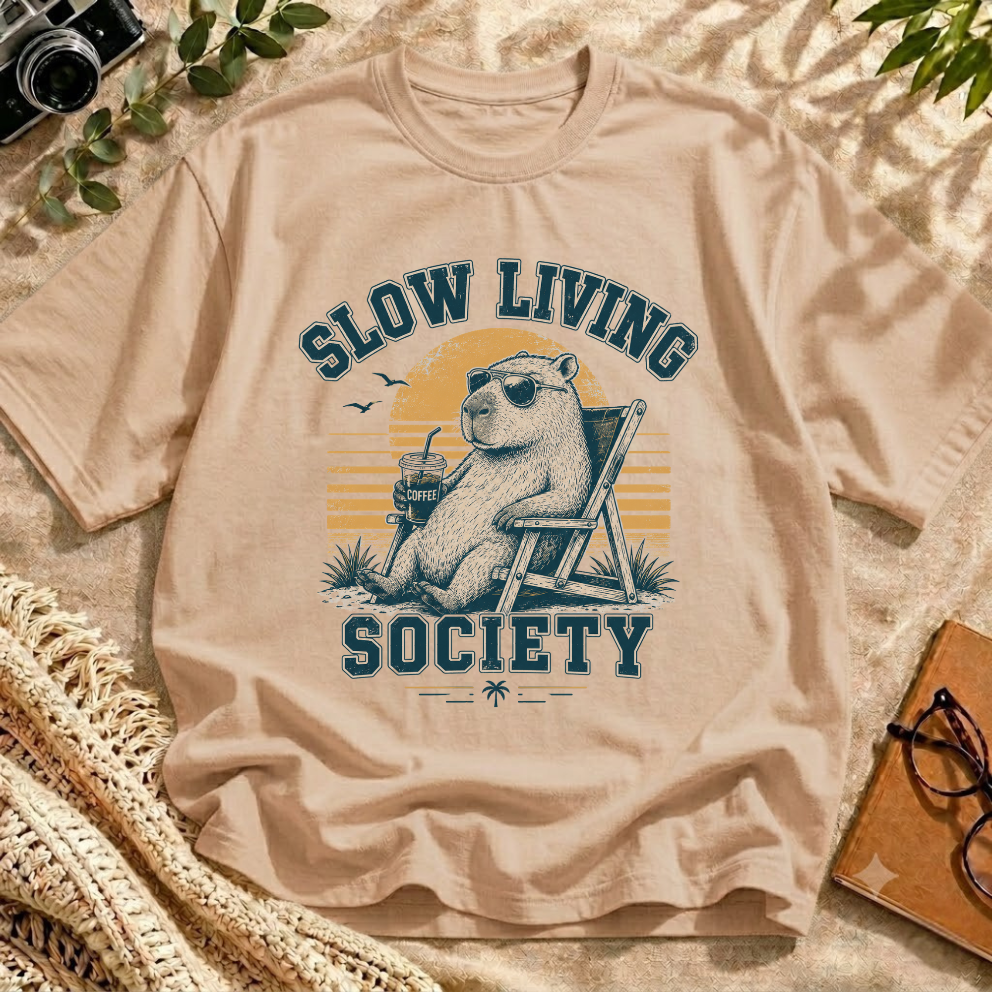 Chill Capybara Bear Tee