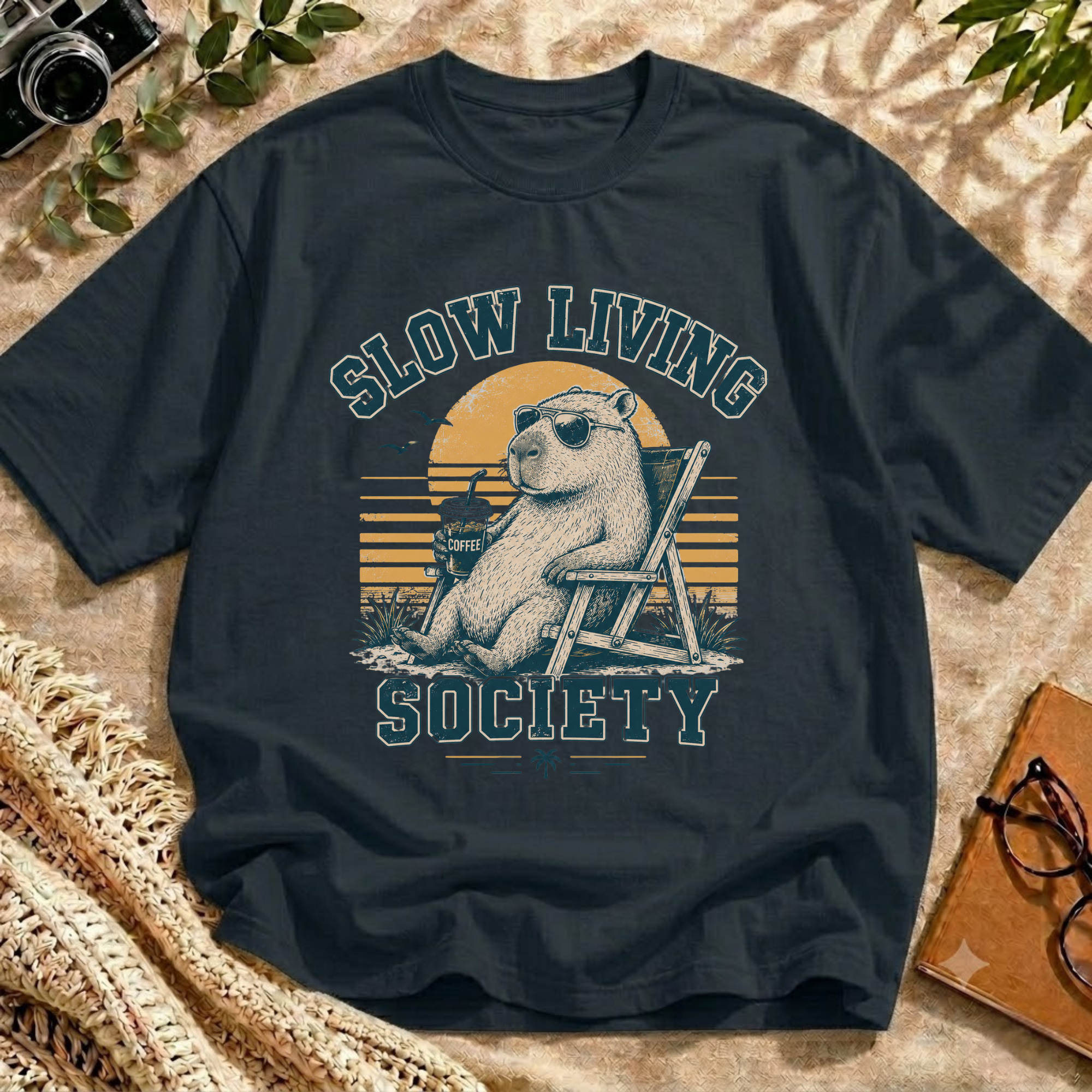 Chill Capybara Bear Tee