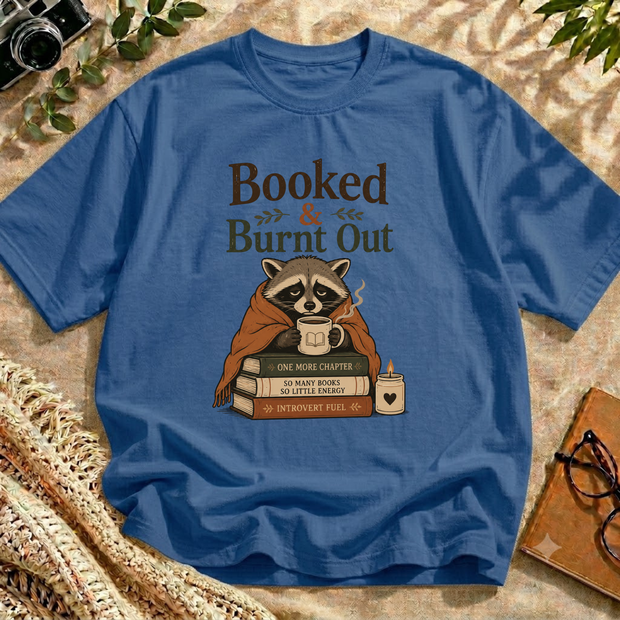 Bookworm Raccoon Tee