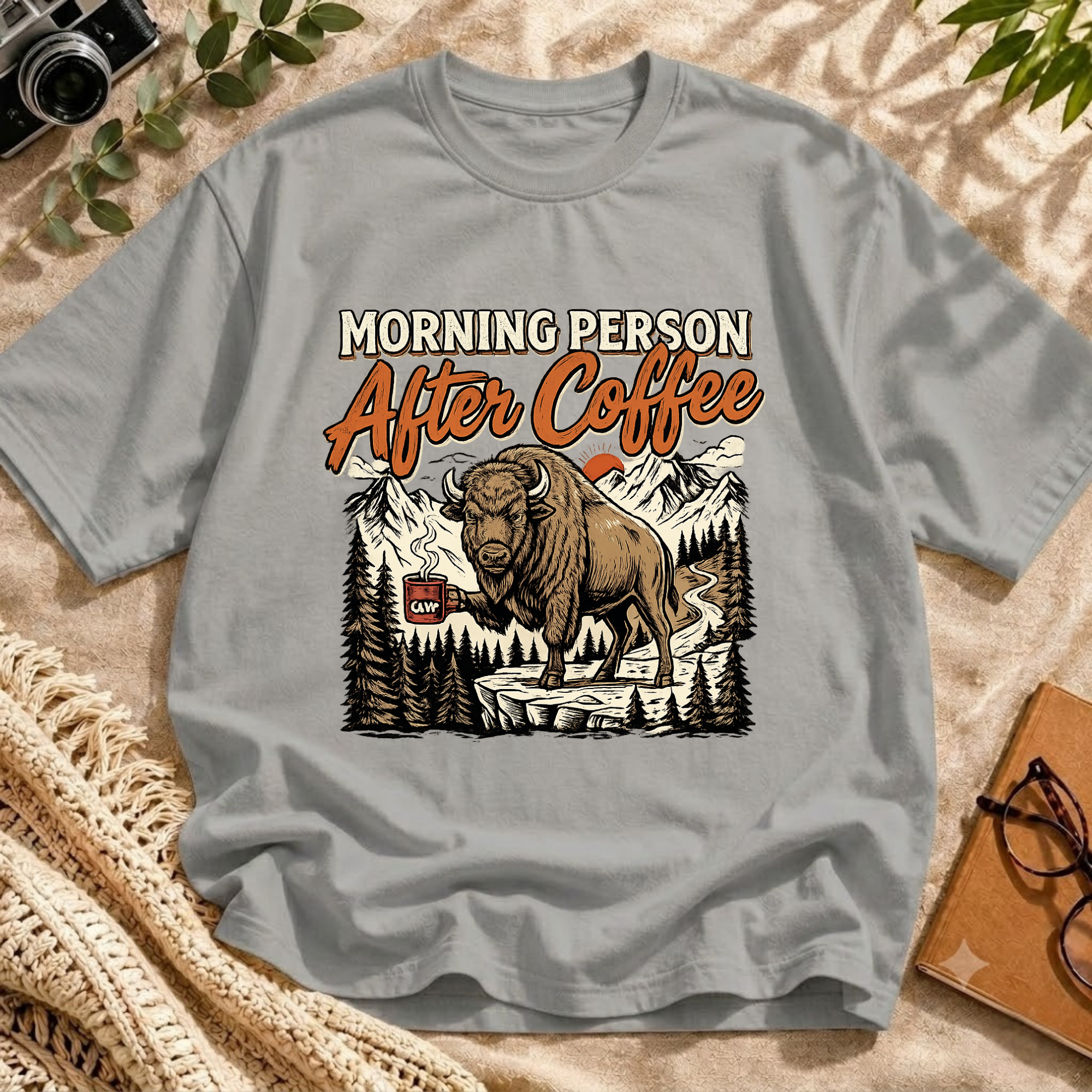 Bison Morning Coffee Tee