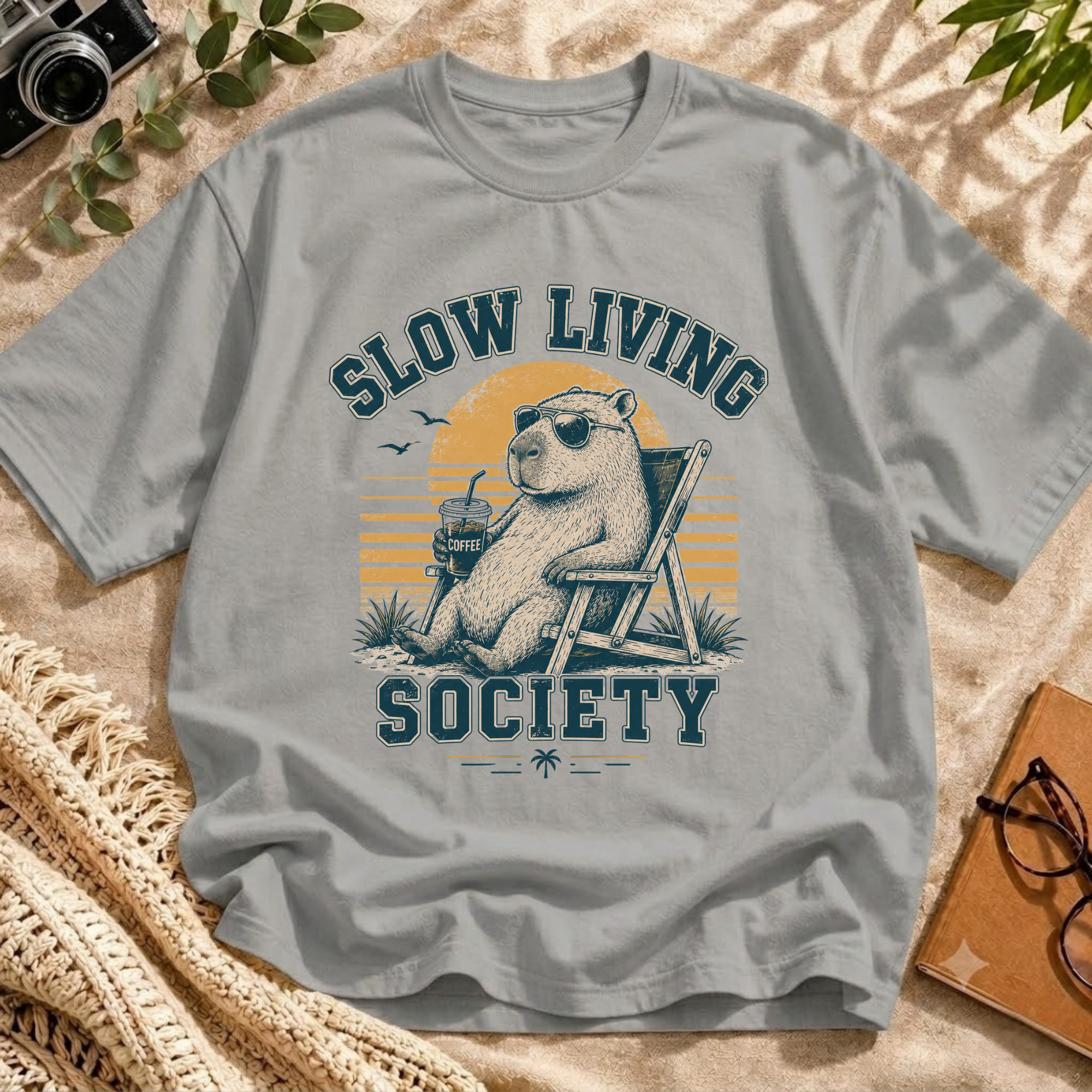 Chill Capybara Bear Tee