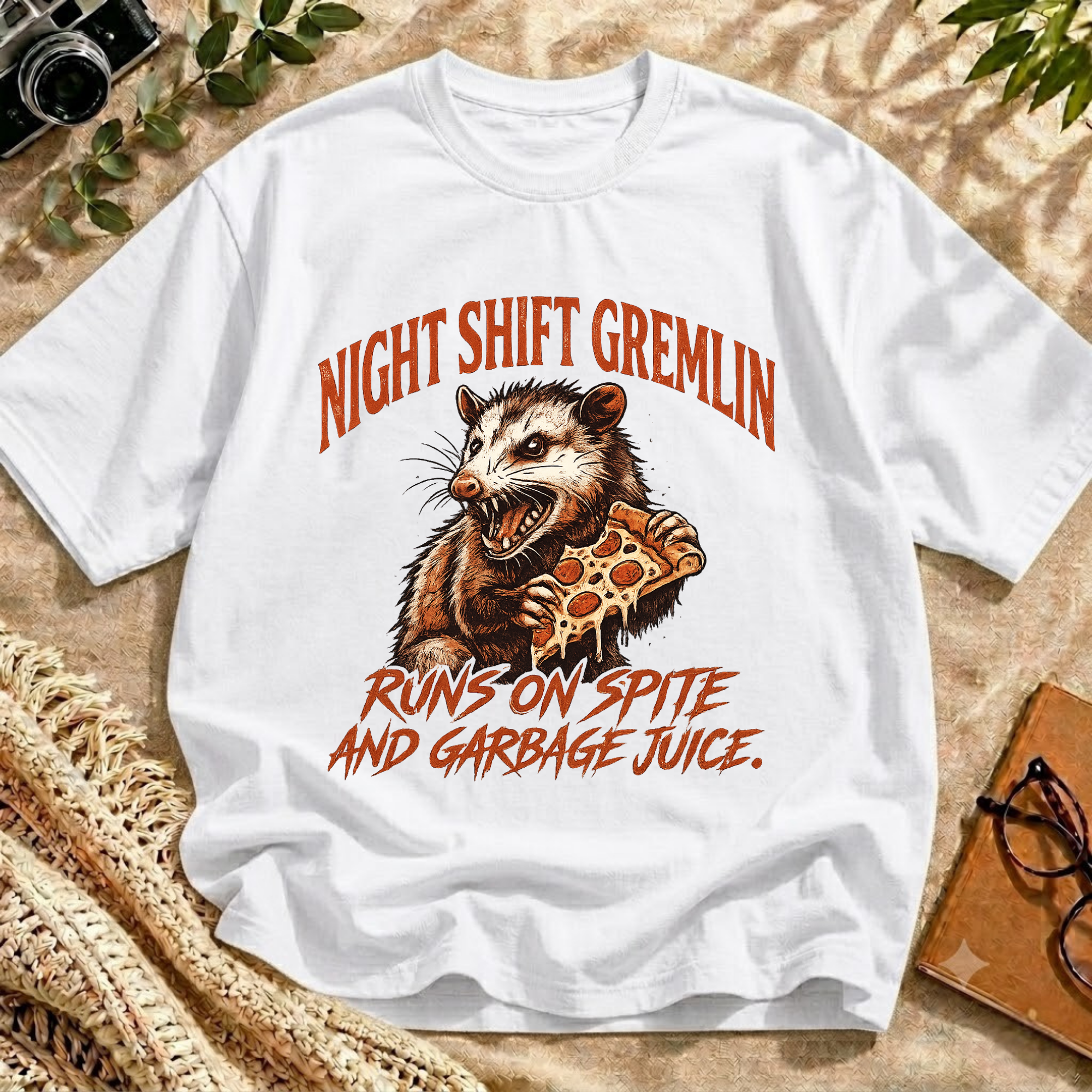 Trash Possum Pizza Tee