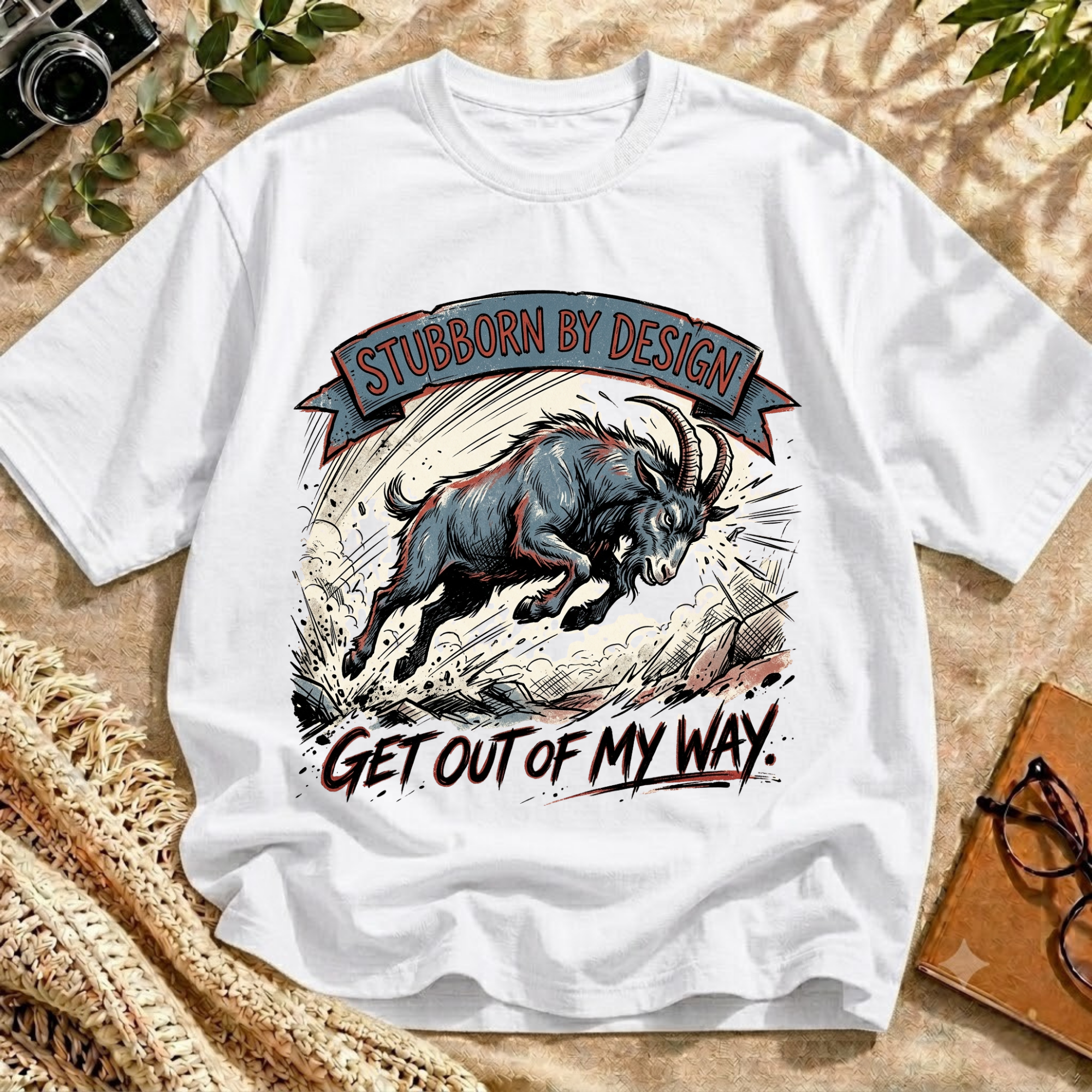 Stubborn Goat Funny Tee